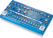 Behringer TD-3-BB басовый синтезатор, встроенный дисторшн, VCO, VCF, VCA, 16-шаговый секвенсор, 16 голосов. Синий